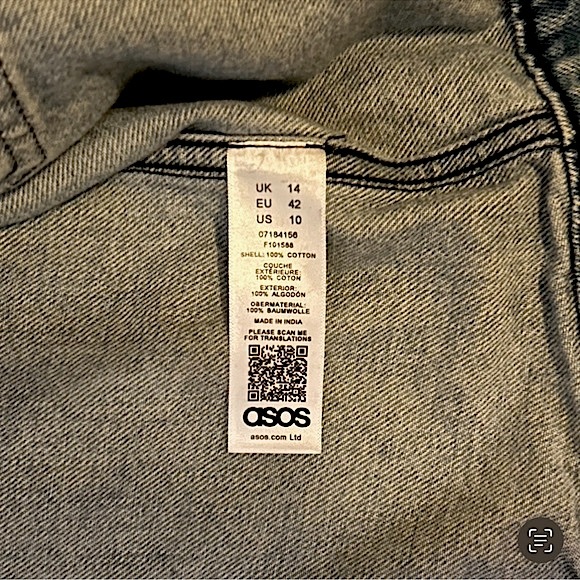 ASOS denim sherpa fleece collar jacket - Picture 8 of 12